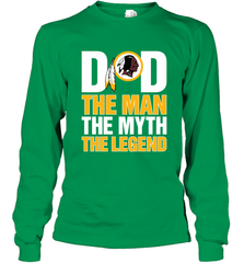 Washington Redskins Dad The Man The Myth The Legend NFL Father's Day Long Sleeve T-Shirt Long Sleeve T-Shirt - amzapparel