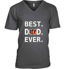 Best Cincinnati Bengals Dad Best Dad Ever NFL Football Fathers Day Men's V-Neck T-Shirt Men's V-Neck T-Shirt - amzapparel