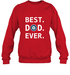 Best Seattle Mariners Dad Ever Baseball MLB Fathers Day Crewneck Sweatshirt Crewneck Sweatshirt - amzapparel