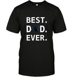 Best Carolina Panthers Dad Best Dad Ever NFL Football Fathers Day Men's T-Shirt