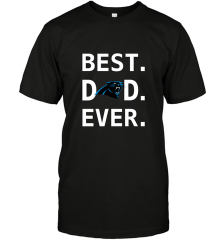 Best Carolina Panthers Dad Best Dad Ever NFL Football Fathers Day Men's T-Shirt Men's T-Shirt / Black / S Men's T-Shirt - amzapparel