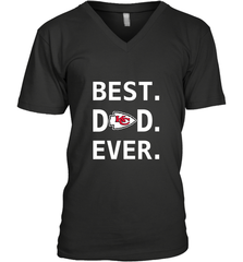Best Kansas City Chiefs Dad Best Dad Ever NFL Football Fathers Day Men's V-Neck T-Shirt Men's V-Neck T-Shirt - amzapparel