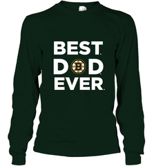 Best Boston Bruins Dad Ever Hockey NHL Fathers Day GIft For Daddy Long Sleeve T-Shirt Long Sleeve T-Shirt - amzapparel