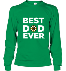 Best Boston Bruins Dad Ever Hockey NHL Fathers Day GIft For Daddy Long Sleeve T-Shirt Long Sleeve T-Shirt - amzapparel