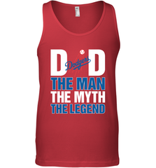 Los Angeles Dodgers Dad The Man The Myth The Legend Father's Day MLB Men's Tank Top Men's Tank Top - amzapparel