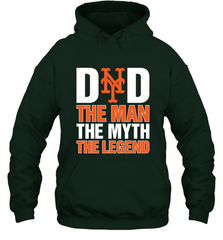 New York Mets Dad The Man The Myth The Legend Father's Day MLB Hooded Sweatshirt Hooded Sweatshirt - amzapparel