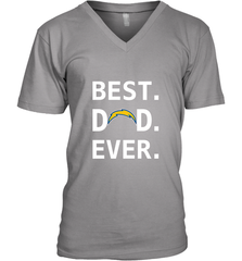 Best Los Angeles Chargers Dad Best Dad Ever NFL Football Fathers Day Men's V-Neck T-Shirt Men's V-Neck T-Shirt - amzapparel