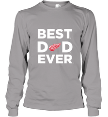 Best Detroit Red Wings Dad Ever Hockey NHL Fathers Day GIft For Daddy Long Sleeve T-Shirt Long Sleeve T-Shirt - amzapparel