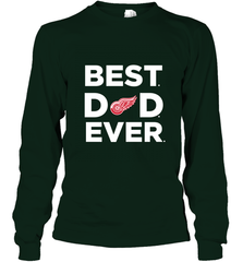 Best Detroit Red Wings Dad Ever Hockey NHL Fathers Day GIft For Daddy Long Sleeve T-Shirt Long Sleeve T-Shirt - amzapparel
