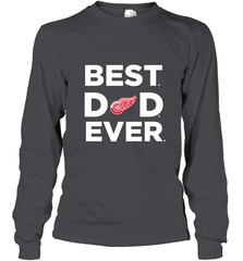Best Detroit Red Wings Dad Ever Hockey NHL Fathers Day GIft For Daddy Long Sleeve T-Shirt Long Sleeve T-Shirt - amzapparel
