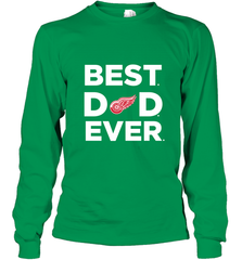 Best Detroit Red Wings Dad Ever Hockey NHL Fathers Day GIft For Daddy Long Sleeve T-Shirt Long Sleeve T-Shirt - amzapparel