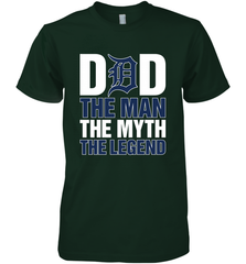 Detroit Tigers Dad The Man The Myth The Legend Father's Day MLB Men's Premium T-Shirt Men's Premium T-Shirt - amzapparel