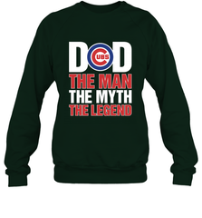 Chicago Cubs Dad The Man The Myth The Legend Father's Day MLB Crewneck Sweatshirt Crewneck Sweatshirt - amzapparel