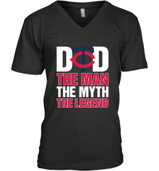 Minnesota Twins Dad The Man The Myth The Legend Father's Day MLB Men's V-Neck T-Shirt