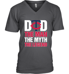 Minnesota Twins Dad The Man The Myth The Legend Father's Day MLB Men's V-Neck T-Shirt Men's V-Neck T-Shirt - amzapparel