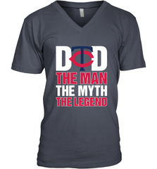 Minnesota Twins Dad The Man The Myth The Legend Father's Day MLB Men's V-Neck T-Shirt Men's V-Neck T-Shirt - amzapparel