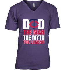 Minnesota Twins Dad The Man The Myth The Legend Father's Day MLB Men's V-Neck T-Shirt Men's V-Neck T-Shirt - amzapparel