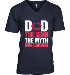Minnesota Twins Dad The Man The Myth The Legend Father's Day MLB Men's V-Neck T-Shirt