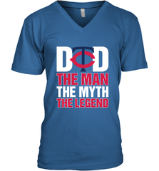 Minnesota Twins Dad The Man The Myth The Legend Father's Day MLB Men's V-Neck T-Shirt Men's V-Neck T-Shirt - amzapparel
