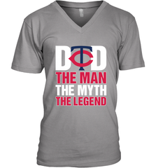 Minnesota Twins Dad The Man The Myth The Legend Father's Day MLB Men's V-Neck T-Shirt Men's V-Neck T-Shirt - amzapparel