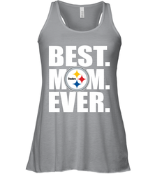 Best Pittsburgh Steelers Mom Ever NFL Team Mother's Day Gift Women's Racerback Tank