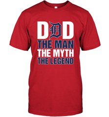Detroit Tigers Dad The Man The Myth The Legend Father's Day MLB Men's T-Shirt Men's T-Shirt - amzapparel
