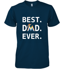 Best Miami Marlins Dad Ever Baseball MLB Fathers Day Men's Premium T-Shirt Men's Premium T-Shirt - amzapparel