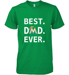 Best Miami Marlins Dad Ever Baseball MLB Fathers Day Men's Premium T-Shirt Men's Premium T-Shirt - amzapparel