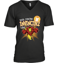 Marvel Iron Man Invincible Dad Father's Day Gifts Men's V-Neck T-Shirt