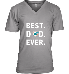 Best Miami Dolphins Dad Best Dad Ever NFL Football Fathers Day Men's V-Neck T-Shirt Men's V-Neck T-Shirt - amzapparel