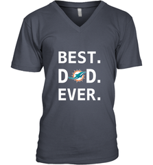 Best Miami Dolphins Dad Best Dad Ever NFL Football Fathers Day Men's V-Neck T-Shirt Men's V-Neck T-Shirt - amzapparel