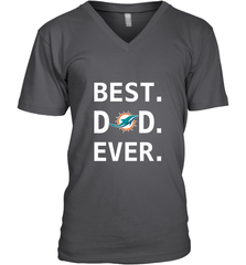 Best Miami Dolphins Dad Best Dad Ever NFL Football Fathers Day Men's V-Neck T-Shirt Men's V-Neck T-Shirt - amzapparel