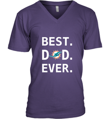 Best Miami Dolphins Dad Best Dad Ever NFL Football Fathers Day Men's V-Neck T-Shirt Men's V-Neck T-Shirt - amzapparel