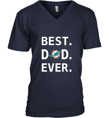 Best Miami Dolphins Dad Best Dad Ever NFL Football Fathers Day Men's V-Neck T-Shirt Men's V-Neck T-Shirt - amzapparel