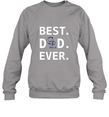 Best Colorado Rockies Dad Ever Baseball MLB Fathers Day Crewneck Sweatshirt Crewneck Sweatshirt - amzapparel