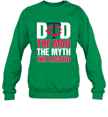 Minnesota Twins Dad The Man The Myth The Legend Father's Day MLB Crewneck Sweatshirt Crewneck Sweatshirt - amzapparel