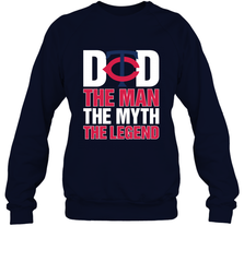 Minnesota Twins Dad The Man The Myth The Legend Father's Day MLB Crewneck Sweatshirt Crewneck Sweatshirt - amzapparel