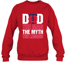 Minnesota Twins Dad The Man The Myth The Legend Father's Day MLB Crewneck Sweatshirt Crewneck Sweatshirt - amzapparel