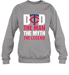 Minnesota Twins Dad The Man The Myth The Legend Father's Day MLB Crewneck Sweatshirt Crewneck Sweatshirt - amzapparel