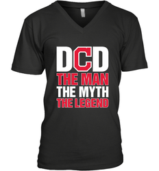 Cleveland Indians Dad The Man The Myth The Legend Father's Day MLB Men's V-Neck T-Shirt