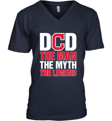Cleveland Indians Dad The Man The Myth The Legend Father's Day MLB Men's V-Neck T-Shirt