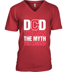 Cleveland Indians Dad The Man The Myth The Legend Father's Day MLB Men's V-Neck T-Shirt Men's V-Neck T-Shirt - amzapparel