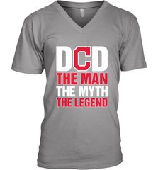 Cleveland Indians Dad The Man The Myth The Legend Father's Day MLB Men's V-Neck T-Shirt Men's V-Neck T-Shirt - amzapparel