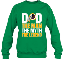 Washington Redskins Dad The Man The Myth The Legend NFL Father's Day Crewneck Sweatshirt Crewneck Sweatshirt - amzapparel