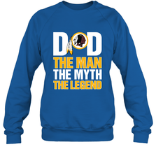 Washington Redskins Dad The Man The Myth The Legend NFL Father's Day Crewneck Sweatshirt Crewneck Sweatshirt - amzapparel