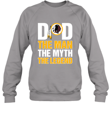 Washington Redskins Dad The Man The Myth The Legend NFL Father's Day Crewneck Sweatshirt Crewneck Sweatshirt - amzapparel