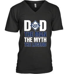 Tampa Bay Rays Dad The Man The Myth The Legend Father's Day MLB Men's V-Neck T-Shirt
