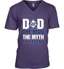 Tampa Bay Rays Dad The Man The Myth The Legend Father's Day MLB Men's V-Neck T-Shirt Men's V-Neck T-Shirt - amzapparel