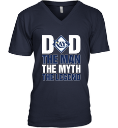 Tampa Bay Rays Dad The Man The Myth The Legend Father's Day MLB Men's V-Neck T-Shirt