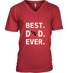 Best Arizona Cardinals Dad Best Dad Ever NFL Football Fathers Day Men's V-Neck T-Shirt Men's V-Neck T-Shirt - amzapparel